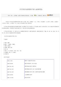 汽车标准件手册最新版