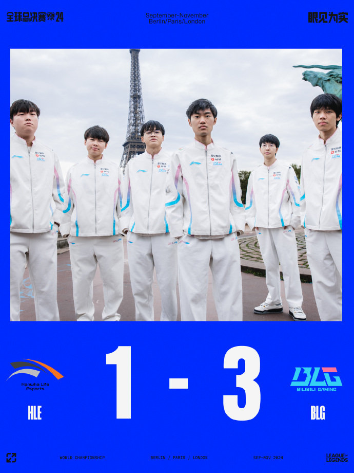 BLG 3-1战胜HLE，成功晋级四强！电竞热血之战！